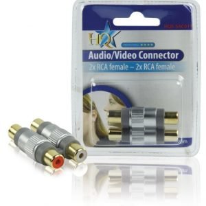 2x RCA naaras - 2x RCA naaras adapteri