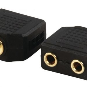 3.5mm uros - 2x RCA naaras adapteri