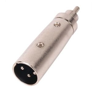 3PIN RCA MALE TO 3PIN XLR MALE ADAPTER