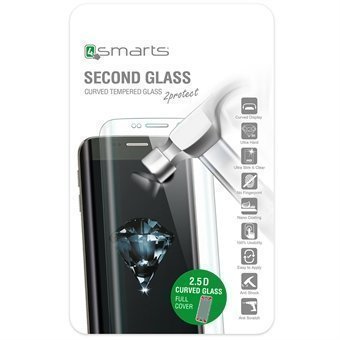 4smarts Second Glass Curved 2.5D iPhone 6/6S Musta