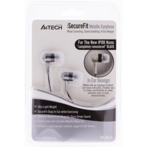 A4Tech nappikuulokkeet 32 Ohm 1 3m kaapeli 3 5mm hop/musta