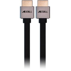 ACCELL ProULTRA Thin Flat HDMI-kabel 1.4 ha-ha 4K 3D 2m musta