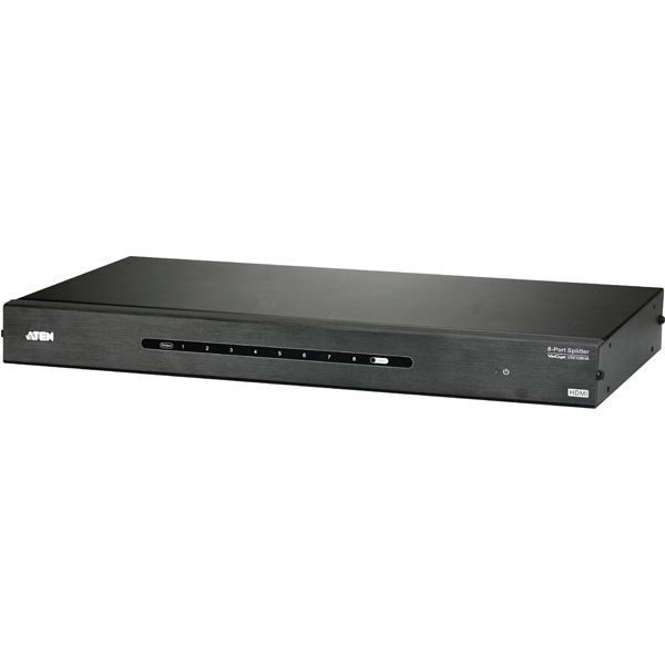 ATEN 8-porttinen HDMI-jakaja 1-8 näytölle UHD 1080p 3D mu