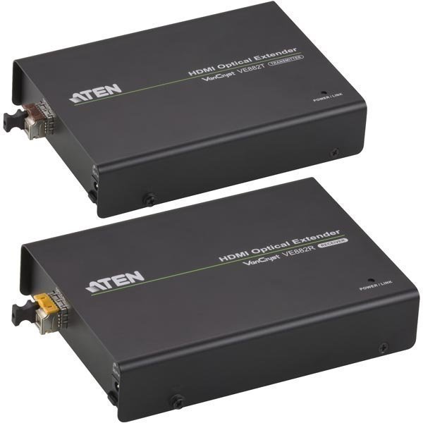 ATEN HDMI-jatke 600m 19-pin na RS-232 LC Simplex musta