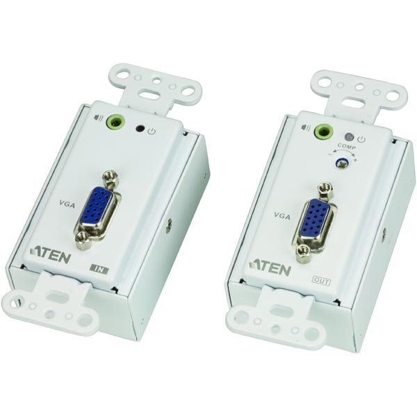 ATEN VE156 VGA ja audiojatke Ethernet kaapelissa jopa 150m valk