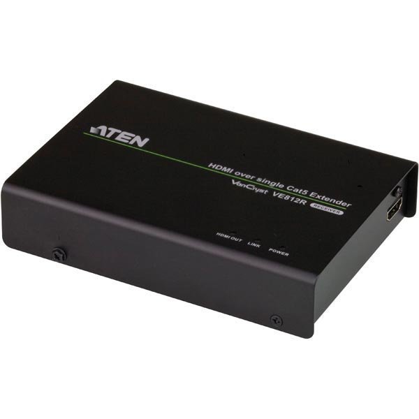 ATEN VE812R HDMI Ethernet vastaanottim. VS1814T ja VS1818T musta