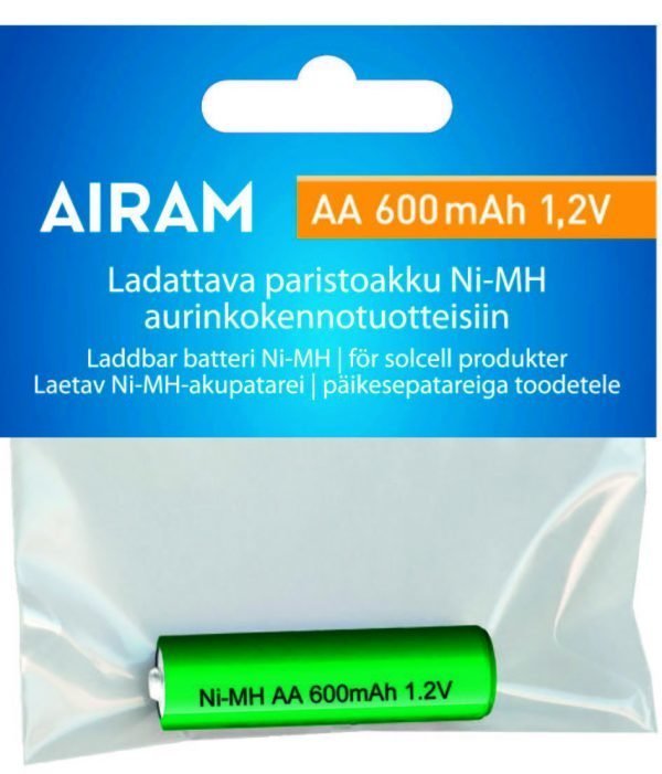 Airam Akku Aurinkokennovalaisimeen 600 Mah