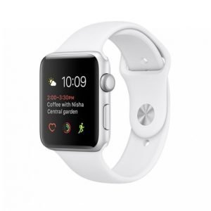 Apple Watch Series 1 Älykello 42mm Hopea / Valkoinen