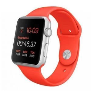 Apple Watch Sport 42 Mm Hopea / Oranssi