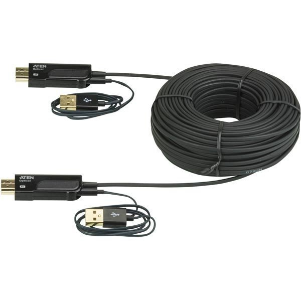 Aten aktiivinen optinen HDMI kaapeli HDMI 1.3 ur-ur 4K 15m musta