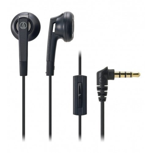 Audio-Technica ATH-C505iS Earbuds with Mic1 Black