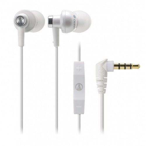 Audio-Technica ATH-CK400i In-Ear with Mic3 for iPhone White