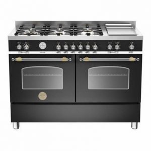 Bertazzoni Heritage Kaasuliesi 120 cm + Sähköinen Tepanyaki Musta