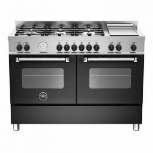 Bertazzoni Master Kaasuliesi 120 cm + Sähköinen Tepanyaki Musta