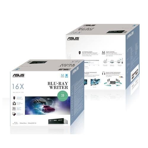 Blu-Ray-Burner-Int Asus BW-16D1HT/BLK/G Blu-Ray Rewriter SATA 16x Black Retail