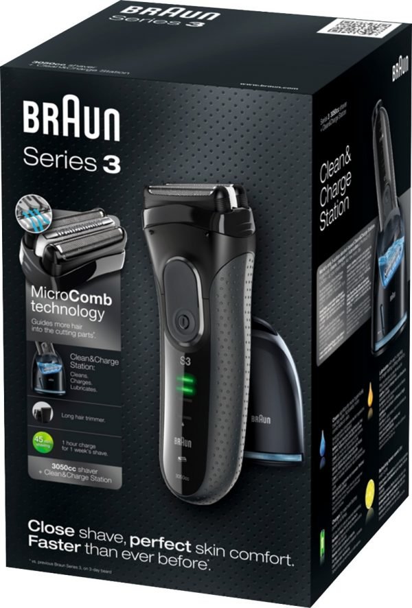 Braun Series 3 Proskin 3050cc Black Partakone