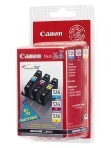 Canon CLI-526 C/M/Y ink cartridges