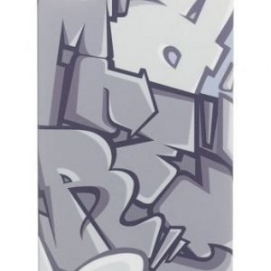 Celly Graffiti Letters Case for iPhone 4S Grey