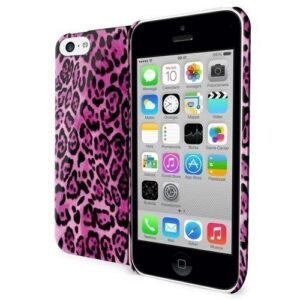 Celly TPU Case Leopard for iPhone 5c Pink