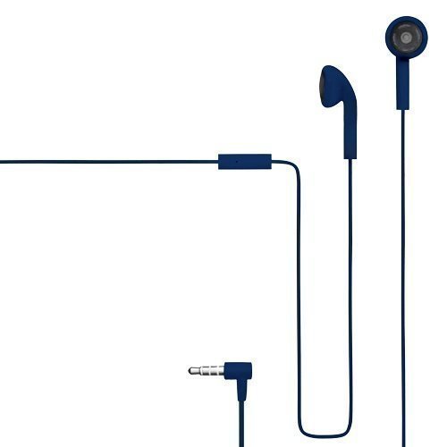 Champion HSZ100 Rubberized Earbuds with Mic1 Blue