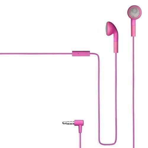 Champion HSZ100 Rubberized Earbuds with Mic1 Pink