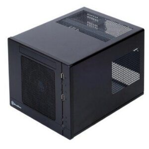 Chassi-Mini-ITX Silverstone Sugo SG05B Mini-ITX-kabinett svart 300W nätagg