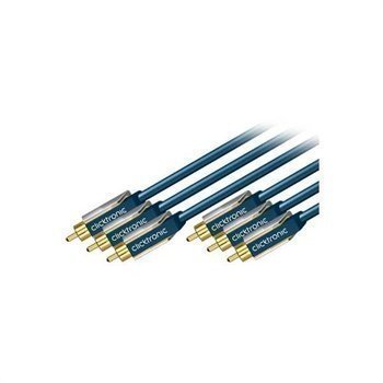 Clicktronic 3x RCA / 3x RCA Component Cable 15m