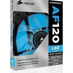 Cooling-Fan Corsair AF120 Quiet Edition Blue LED Fan Single Pack