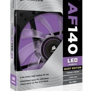 Cooling-Fan Corsair AF140 Quiet Edition Purple LED Fan Single Pack