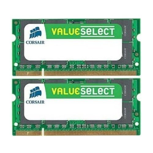 DDR2-DIMM-800 Corsair 4GB (KIT) DDR2 SO-DIMM/800MHz/CL5/6400 Value Select (2GBx2)