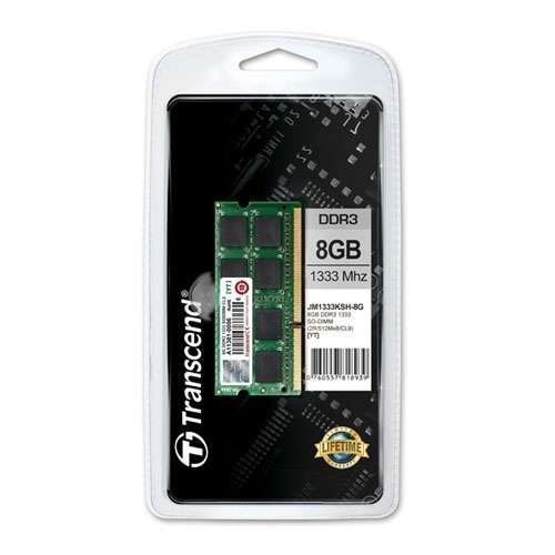 DDR3-DIMM1333 Transcend 8GB DDR3 SO-DIMM 1333MHz