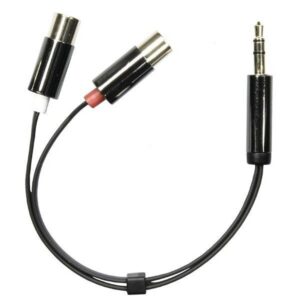 DELTACO 2xRCA na - 3 5mm ur 0 1m musta