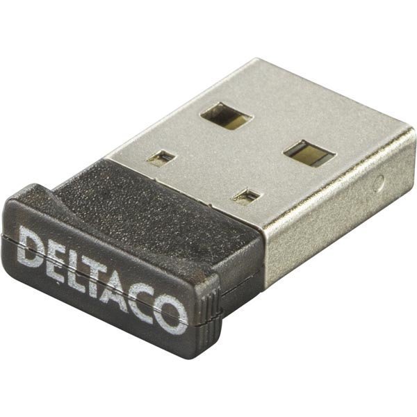 DELTACO Bluetooth 4.0 sovitin USB 2.0 CSR 4.0 3 Mb/s musta