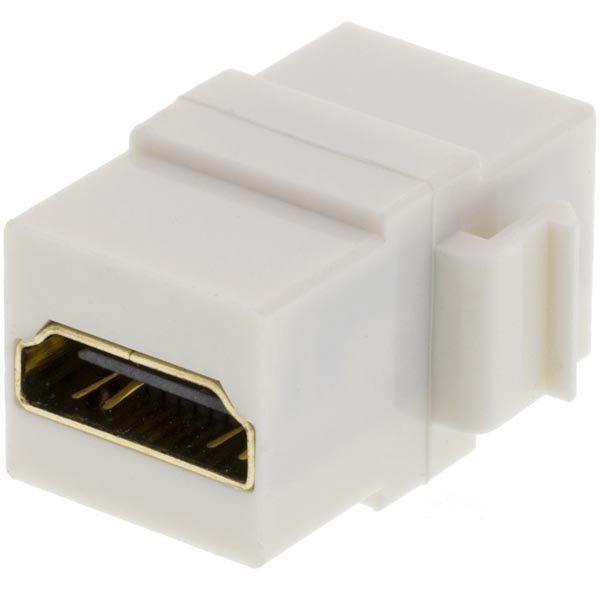 DELTACO HDMI liitin keystone-asennuksiin 19-pin na-na valkoinen