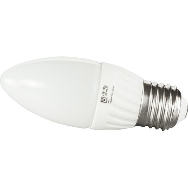 DELTACO LED-lamppu 3W 190lm E27 C37-kruunu 240V 2600-2800K