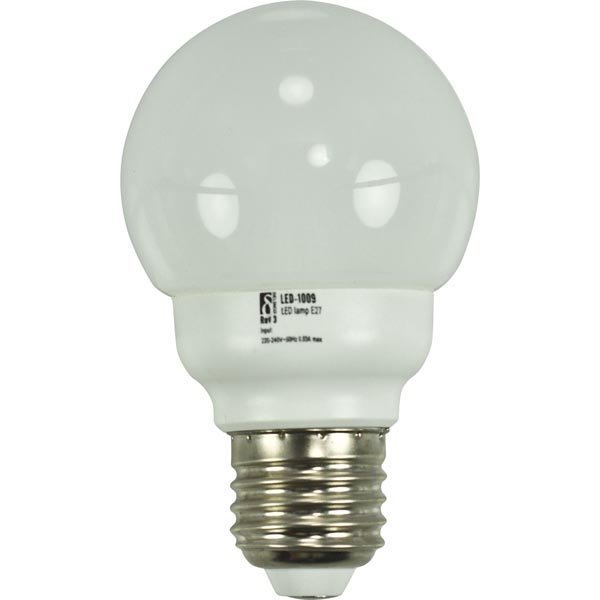 DELTACO LED-lamppu E27 lämpimänvalkoinen valo 2 2W pallo