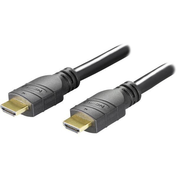 DELTACO PRIME Aktiiv. HDMI High Speed with Ethernet-kaapel 10m musta