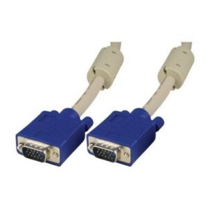 DELTACO RGB Skärmkabel M / M 10m VGA-kabel-HD-15 (hane)-HD-15 (hane)-tumskruvar