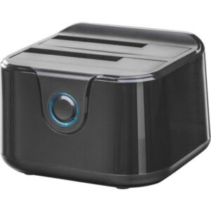 DELTACO USB 3.0 telakka-asema kloonaus 2x2 5/3 5 SATA musta"