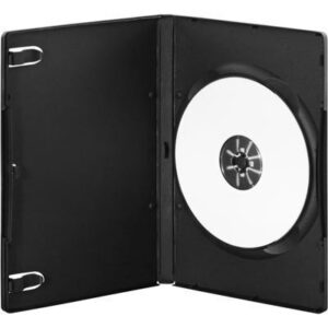 DELTACO kovamuovinen DVD-kotelo yhdelle levylle musta 5-pakkaus