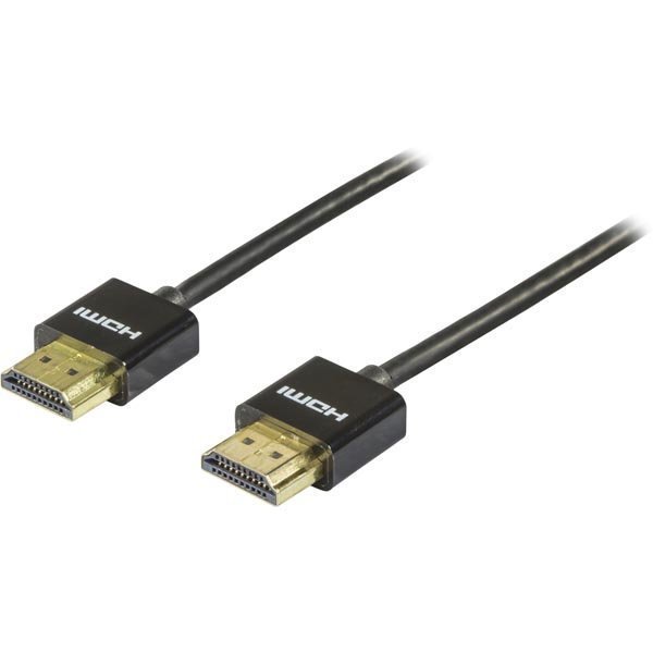 DELTACO ohut HDMI-kaapeli 2m musta