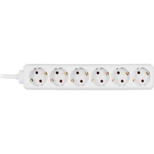 DELTACO virtapaneeli 6xCEE 7/4 1xCEE 7/7 5m valkoinen