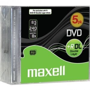 DVD+R 8.5 Gb Dual Layer 5 osainen kova kotelo