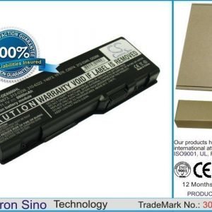 Dell Inspiron 6000 Inspiron 9200 Inspiron 9300 Inspiron 9400 Inspiron E1705 Inspiron XPS Gen 2 Inspiron M1710 Inspiron M1505 M1705 Precision M90 akku 6600 mAh