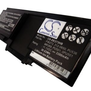 Dell Latitude XT latitude XT2 akku 3600mAh / 39.96Wh mAh - Musta