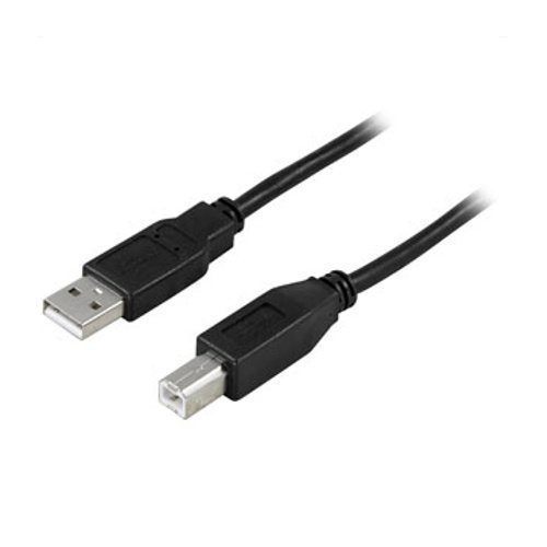 Deltaco USB 2.0 Cable A/B 2m Typ A hane / Typ B hane 2m svart