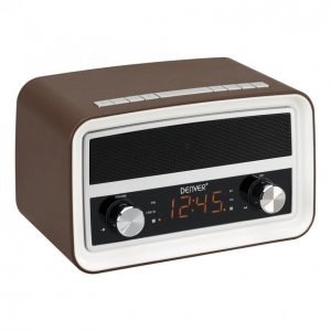 Denver Crb-619 Radio Kello Bluetooth Ruskea