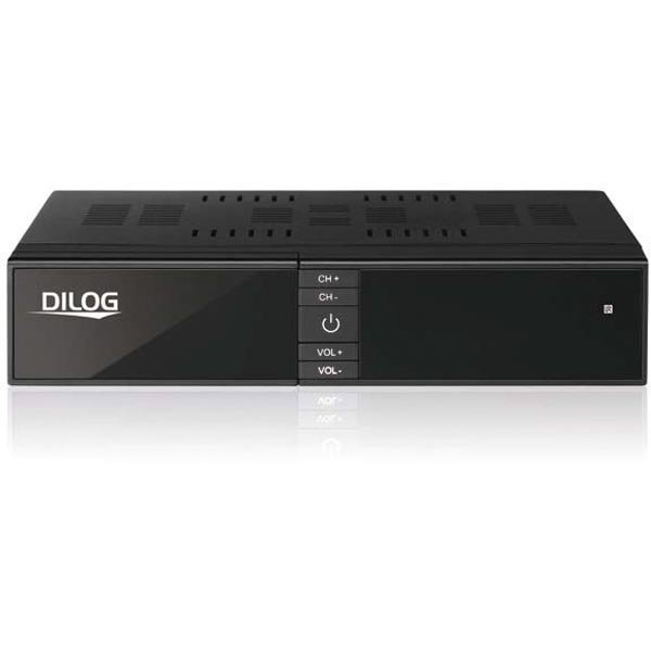 Dilog Digiboksi DVB-C ja DVB-T2 HDMI USB RCA/COAX musta