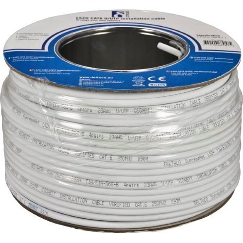 Diverse Kbl TP 100m TP-45H VIT/CAT6/UTP/RULLE