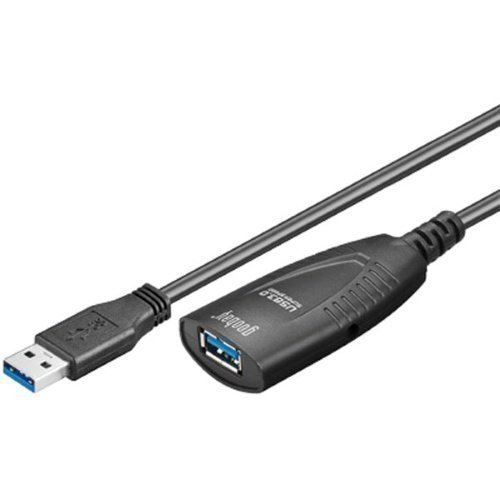 Diverse Kbl USB 3.0 förlängningskabel 5m svart aktiv